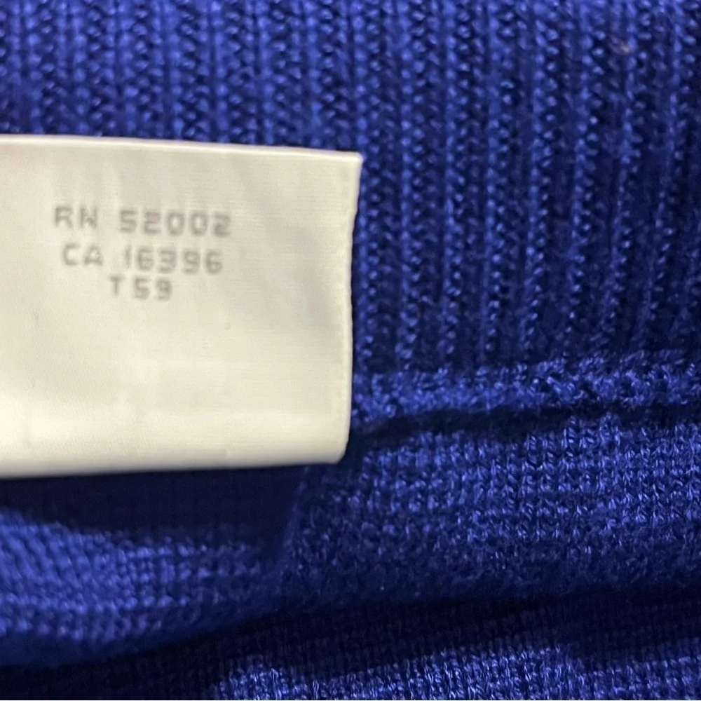 Liz Claiborne Collection knit tunic skirt set Royal Blue Y2K Excellent Condition